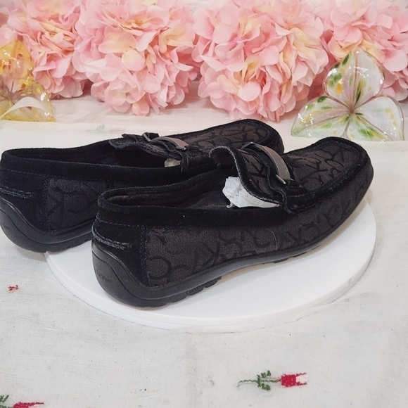 Calvin Klein Merek Driving Loafers Black CK Logo Size: 8 main image 7